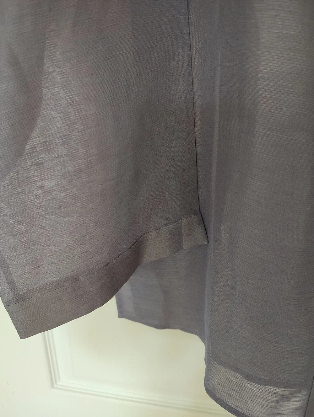 Eileen Fisher Sheer Lavender Kimono-Style Open Cardigan